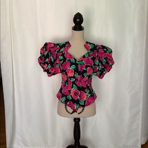 Vintage 80’s Leslie Fay top